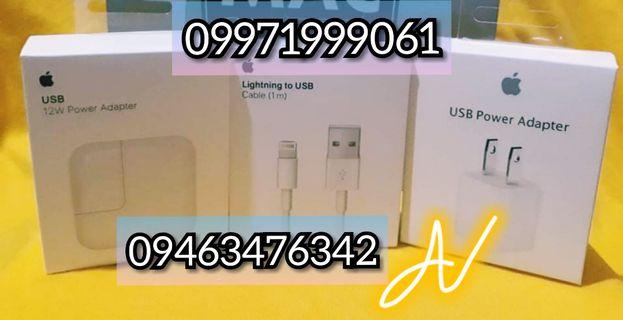 APPLE CHARGER (5w/12W/L.CABLE 1M) Guaranteed ORIGINAL💯%