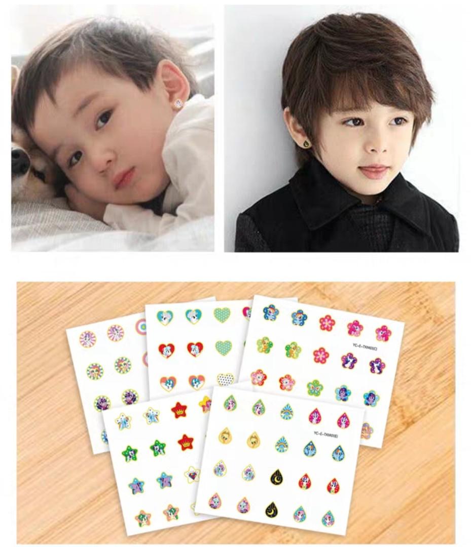 Girls discount sticker earrings
