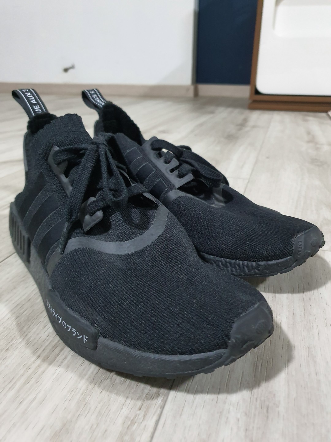 Adidas NMD R1 Japan triple black Men s Fashion Footwear