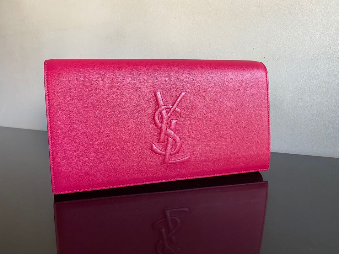 Authentic YSL CLUTCH LIKE NEW ! (Category: Luxury Bags & Wallets) located in Manila. Submitted by 2ndchancesale (Listing ID 272977265, Image 1). Description: Authentic Ysl clutch LIKE NEW complete (cards , sample leather & dustbag ) 98% new /kept unused Last known retail approx 88k 44,800 open for layaway .