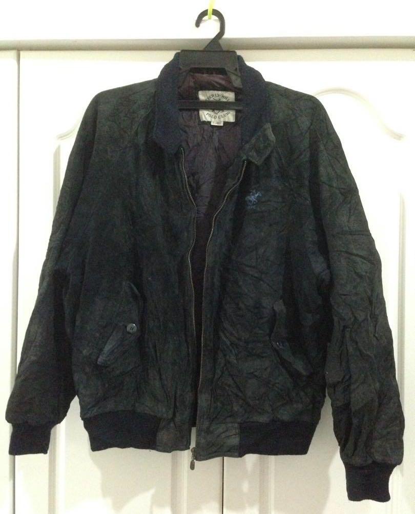 Beverly hills polo shop club leather jacket
