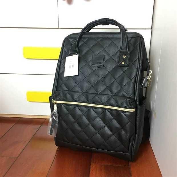 Brand new Anello Quilting Mouthpiece backpack Large AH B3001 Black Women s Fashion Bags Wallets Backpacks on Carousell
