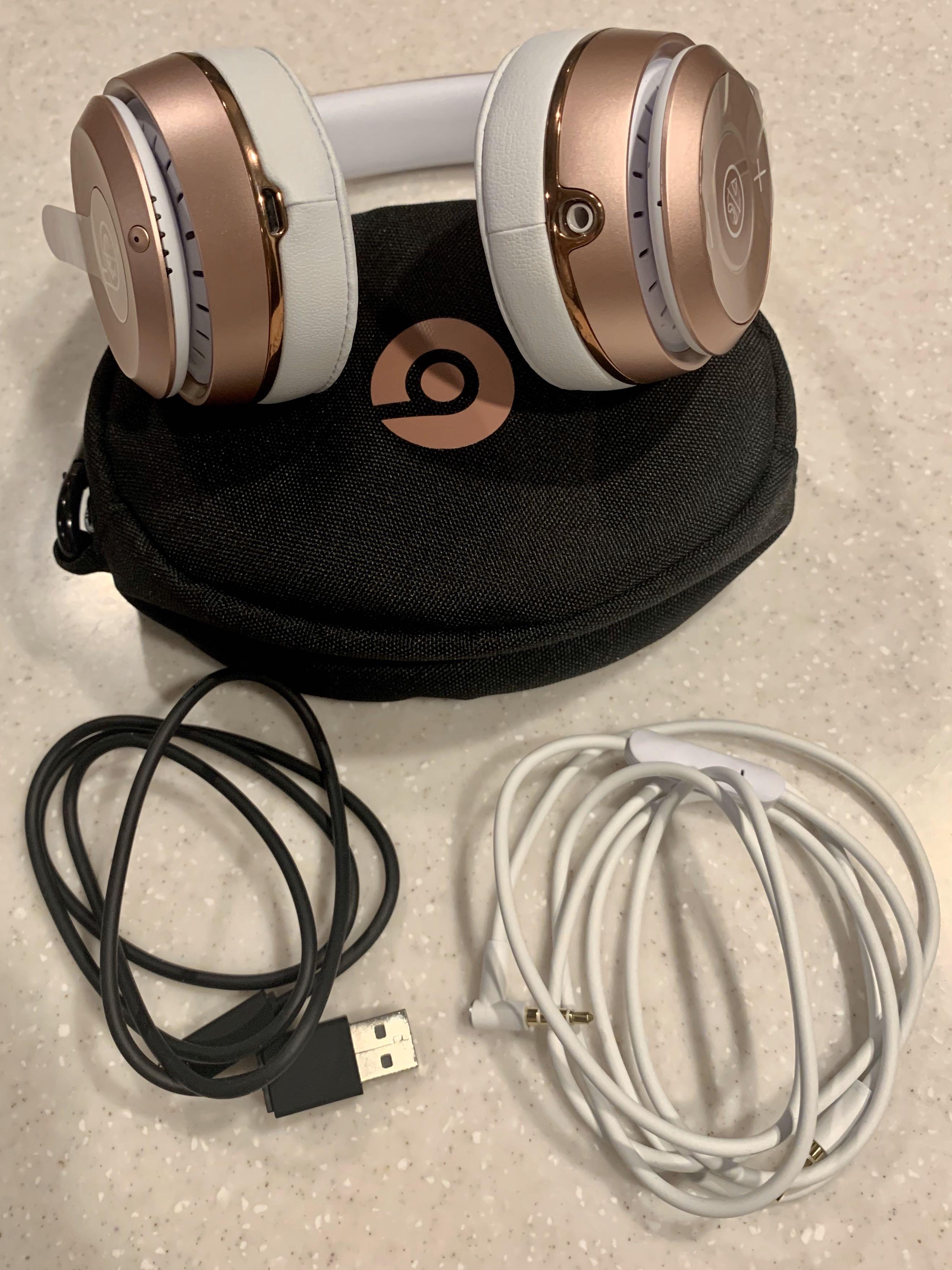 Brand New Beats Solo Wireless (Rose Gold), Audio, Earphones on