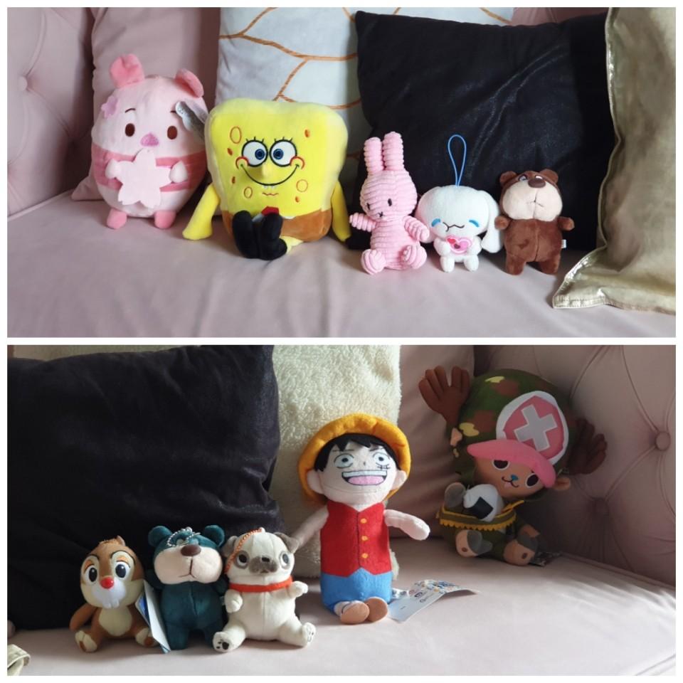 Brand New Soft Toys Plush Toys One Piece Spongebob Piglet Chipmunk Cinnamon Roll And More Toys Games Stuffed Toys On Carousell