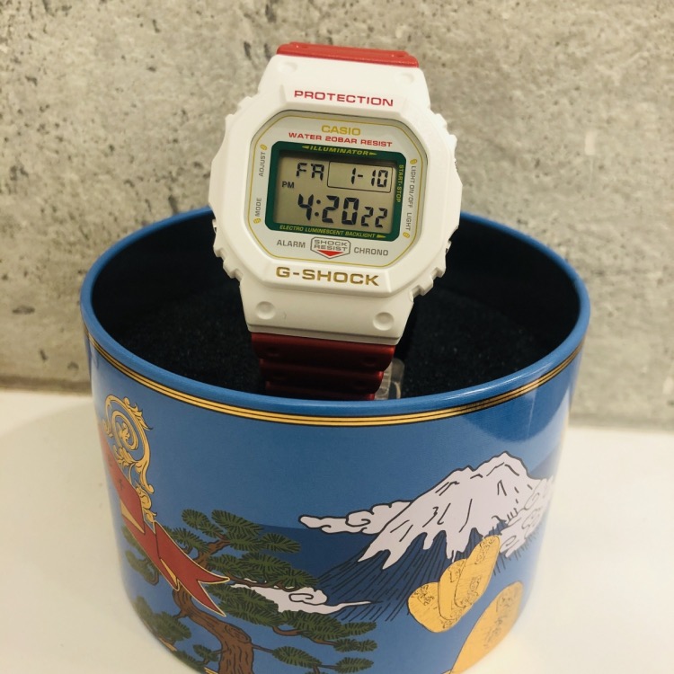 CASIO G-SHOCK DW-5600 series DW-5600TMN-7 招財貓紅x白GSHOCK