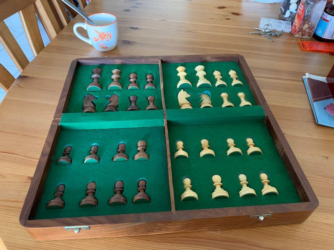 15 Inch Chess Set Antique Walnut – Kaoori Chess