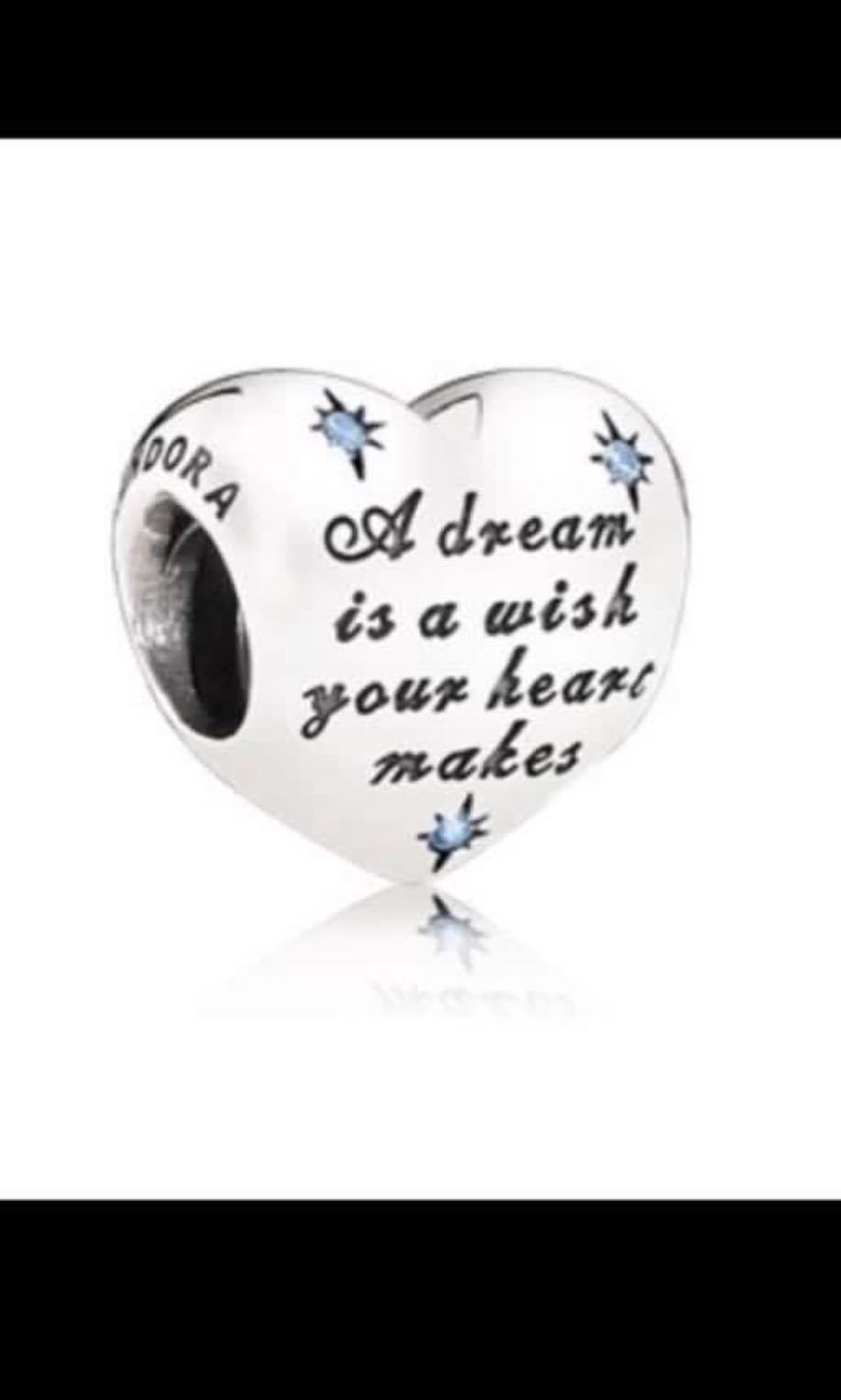 A dream is a wish your heart makes pandora charm hotsell