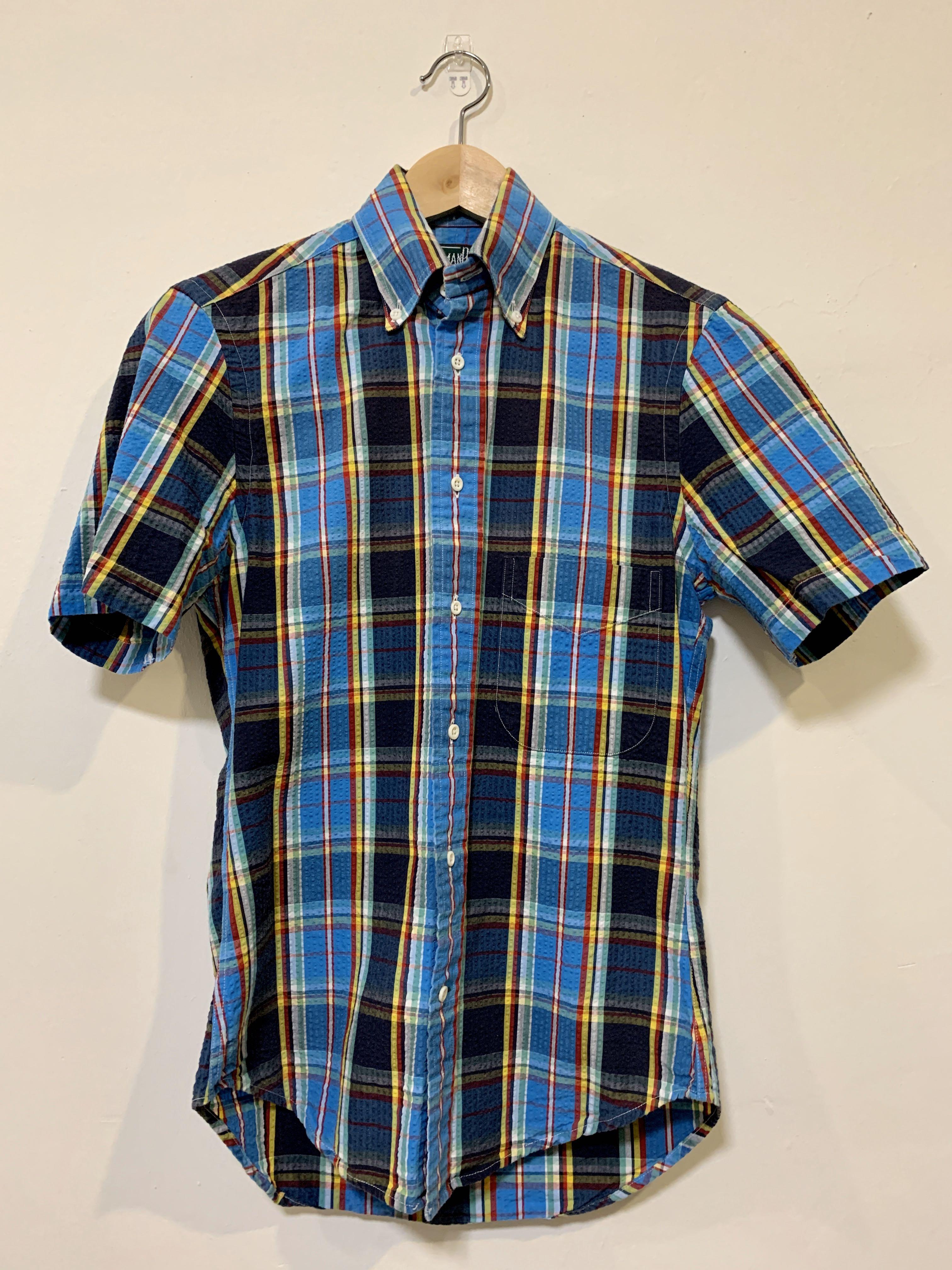 Gitman Vintage Madras Seersucker Short Sleeve Shirt