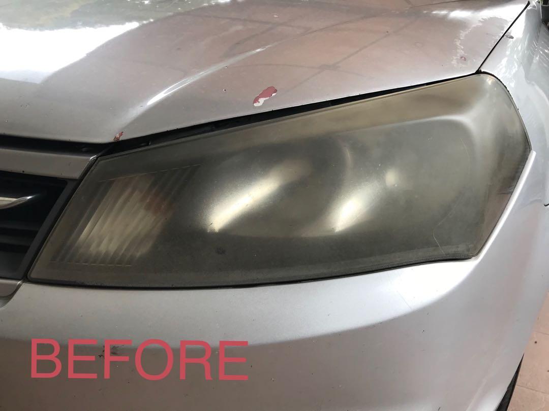 Headlamp restoration, Auto Accessories on Carousell
