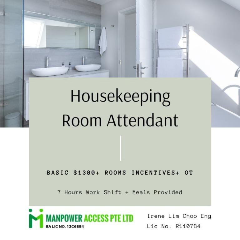 Housekeeping Room Attendant Jobs Hospitality F B On Carousell