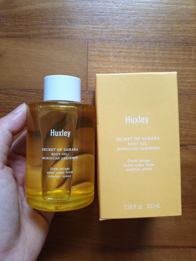 Huxley body oil, Beauty & Personal Care, Bath & Body, Body Care on