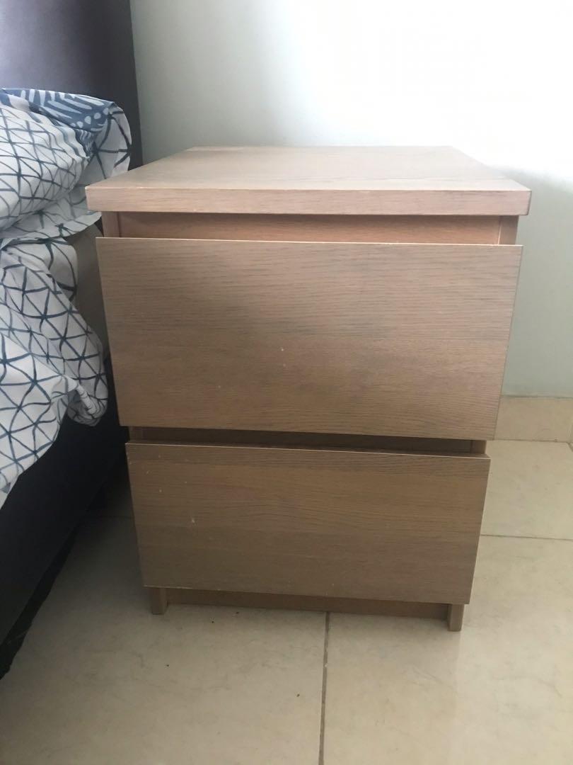 Ikea MALM Bedside Table, Furniture & Home Living, Furniture, Tables