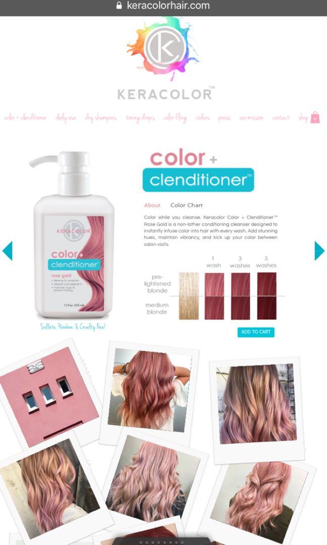 Keracolor Clenditioner temporary hair dye colour, Beauty & Personal