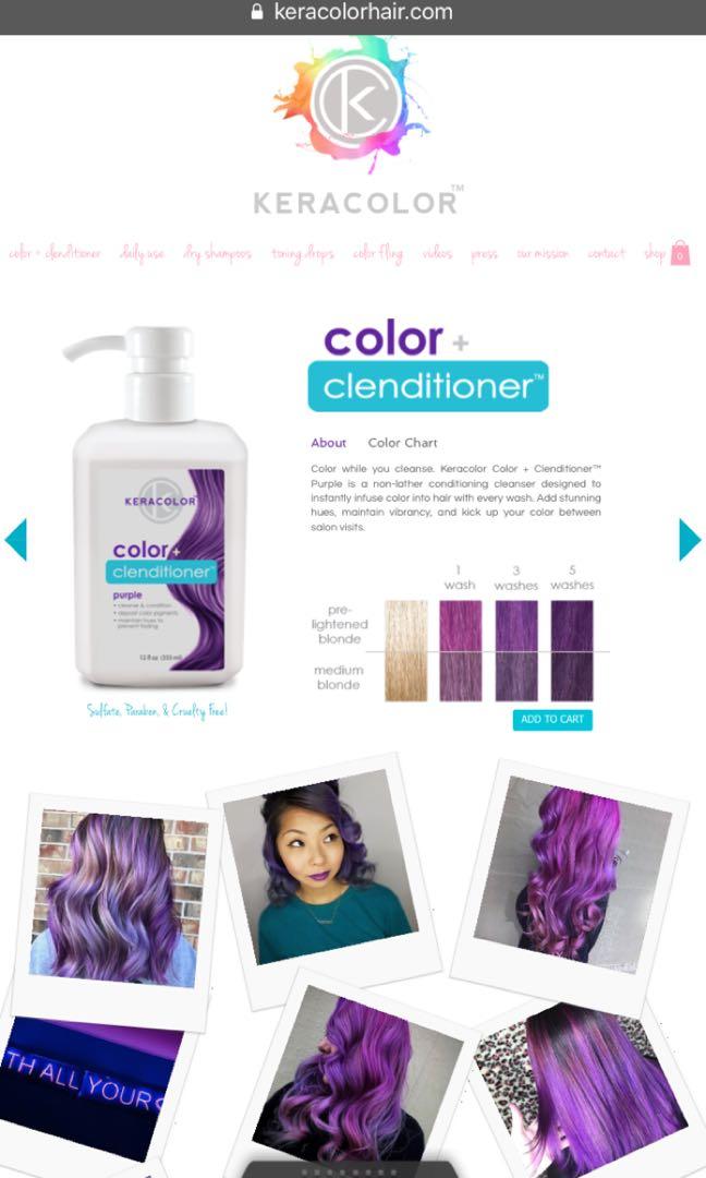 Keracolor Clenditioner temporary hair dye colour, Beauty & Personal