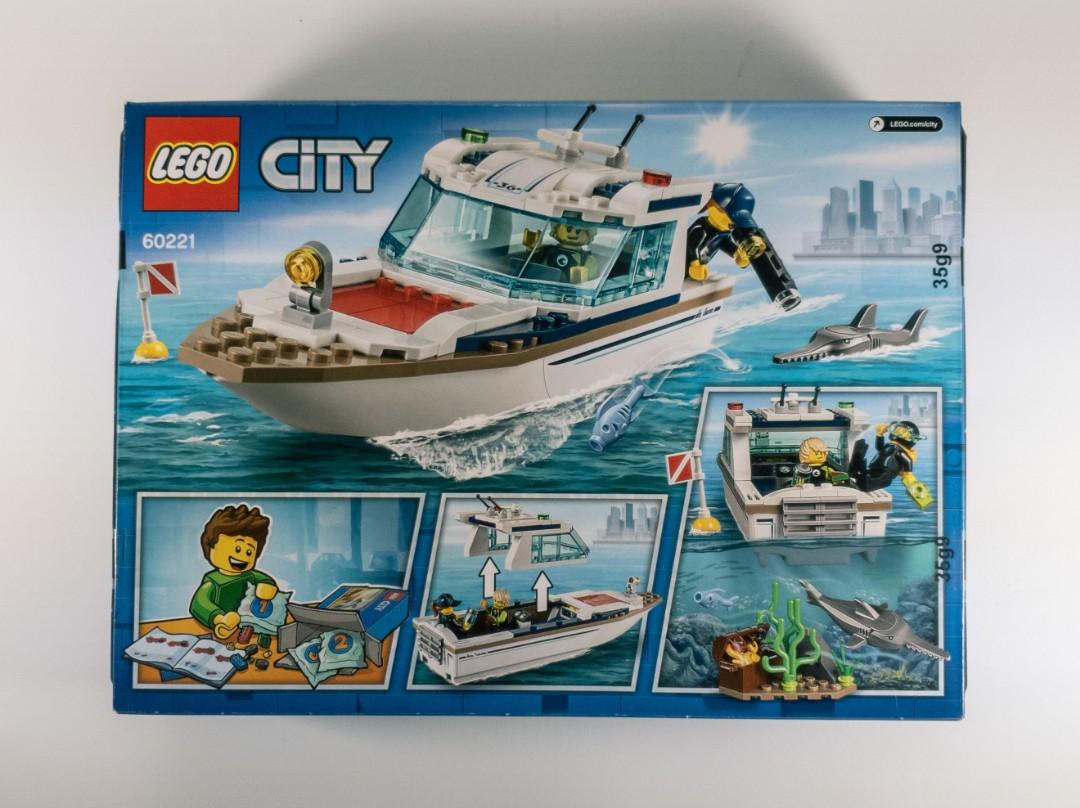 LEGO City Great Vehicles Diving Yacht Building Kit New 2019 (148