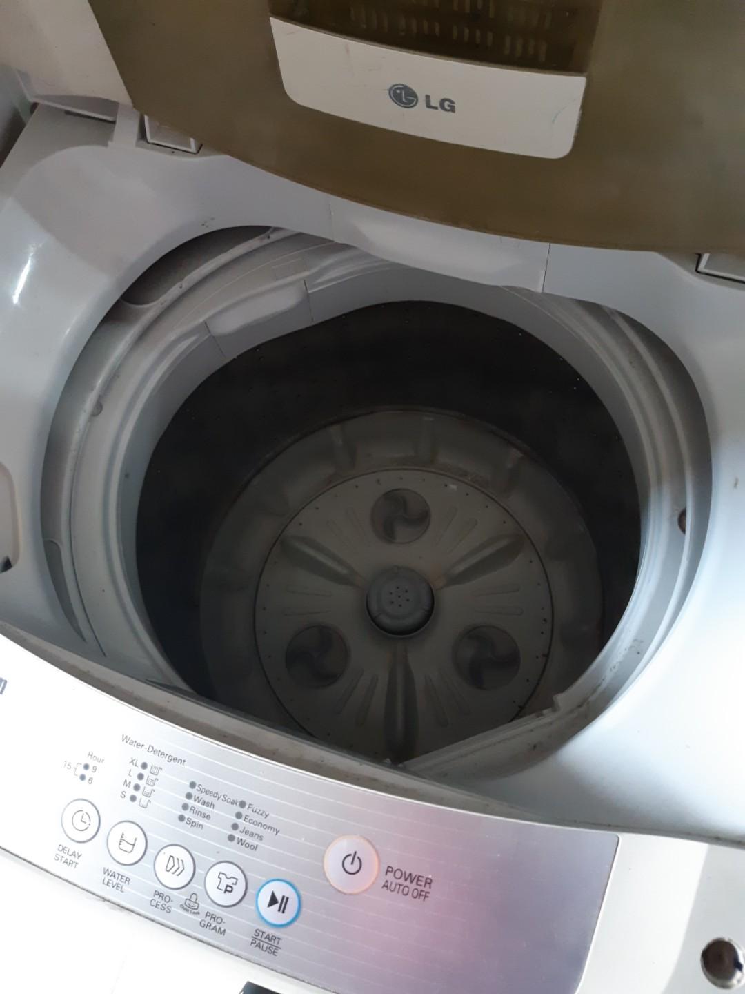 Mesin cuci 1 tabung LG Turbo drum 7kg, tabung stainles murah