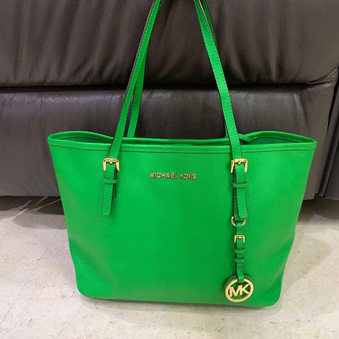 Michael Kors Handbag (lime Green), Women's Fashion, Bags & Wallets,  Cross-body Bags on Carousell