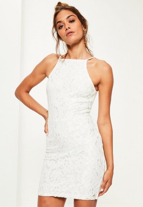 missguided white lace dress