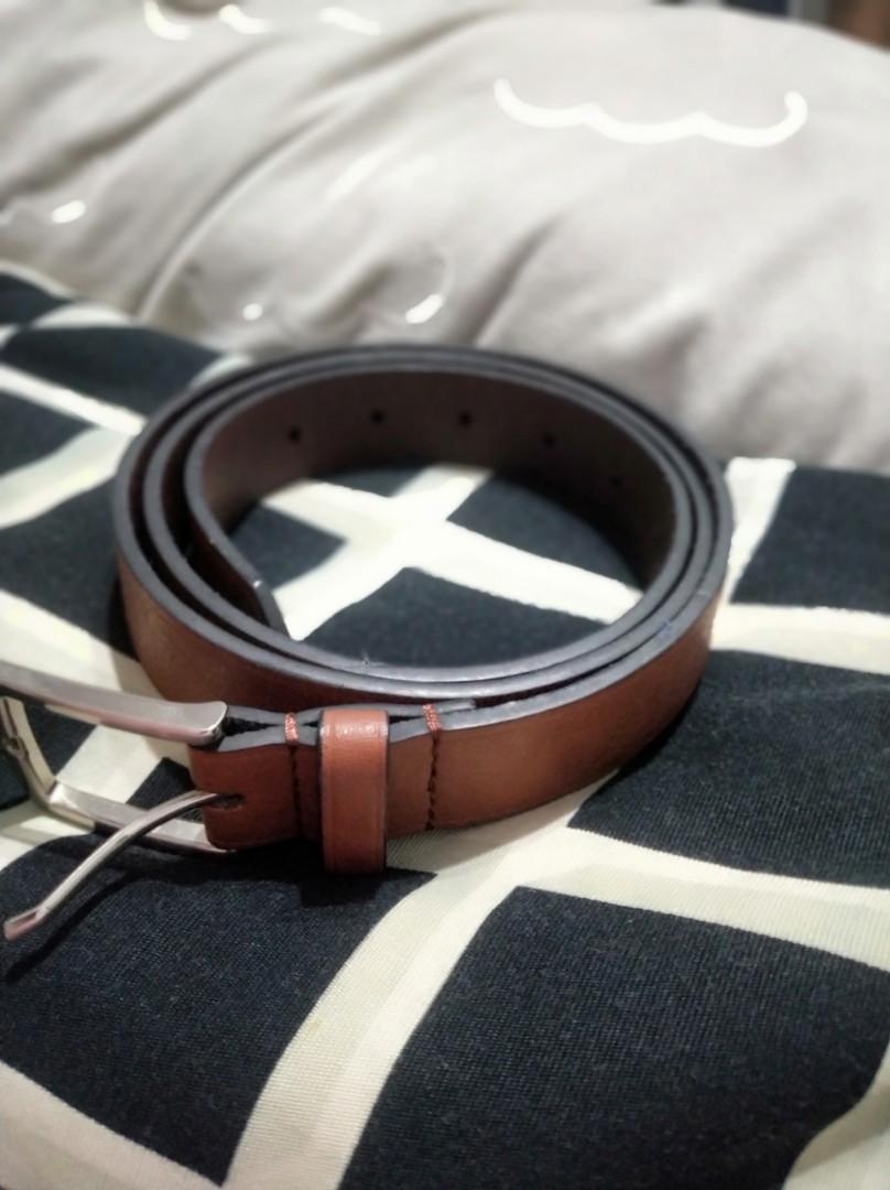 m&s leather belts
