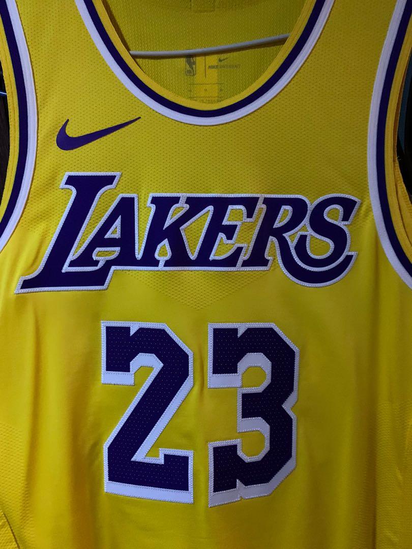 lebron jersey lakers authentic
