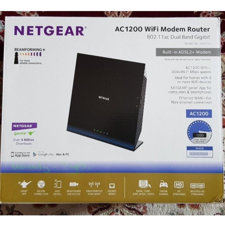 Netgear ac1200 wifi modem router clearance