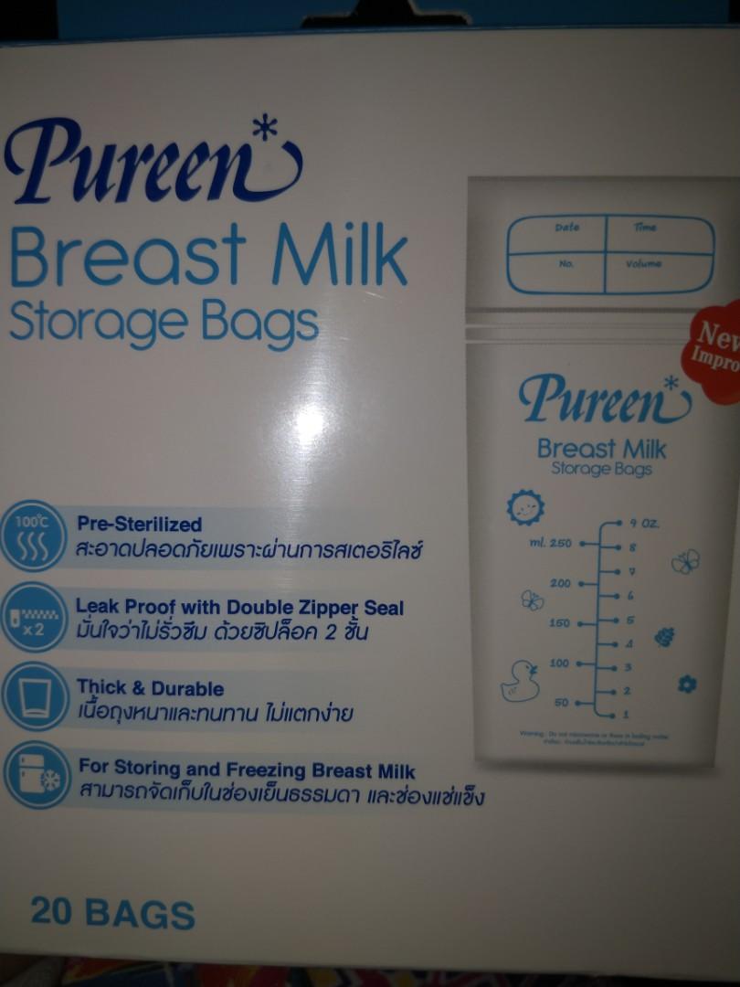 Pureen Manual Breast Pump And Breast Milk Storage Bags Babies
