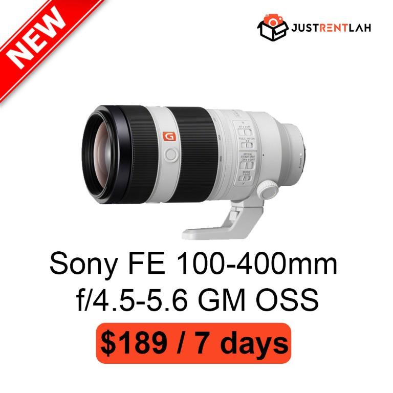 Rent Sony Fe 100 400mm F4 5 5 6 Gm Oss Fe 0 600mm F5 6 6 3 G Oss Fe 70 300 F4 5 5 6 G Oss Telephoto Lens Justrentlah Lifestyle Services Photography Video Services On Carousell