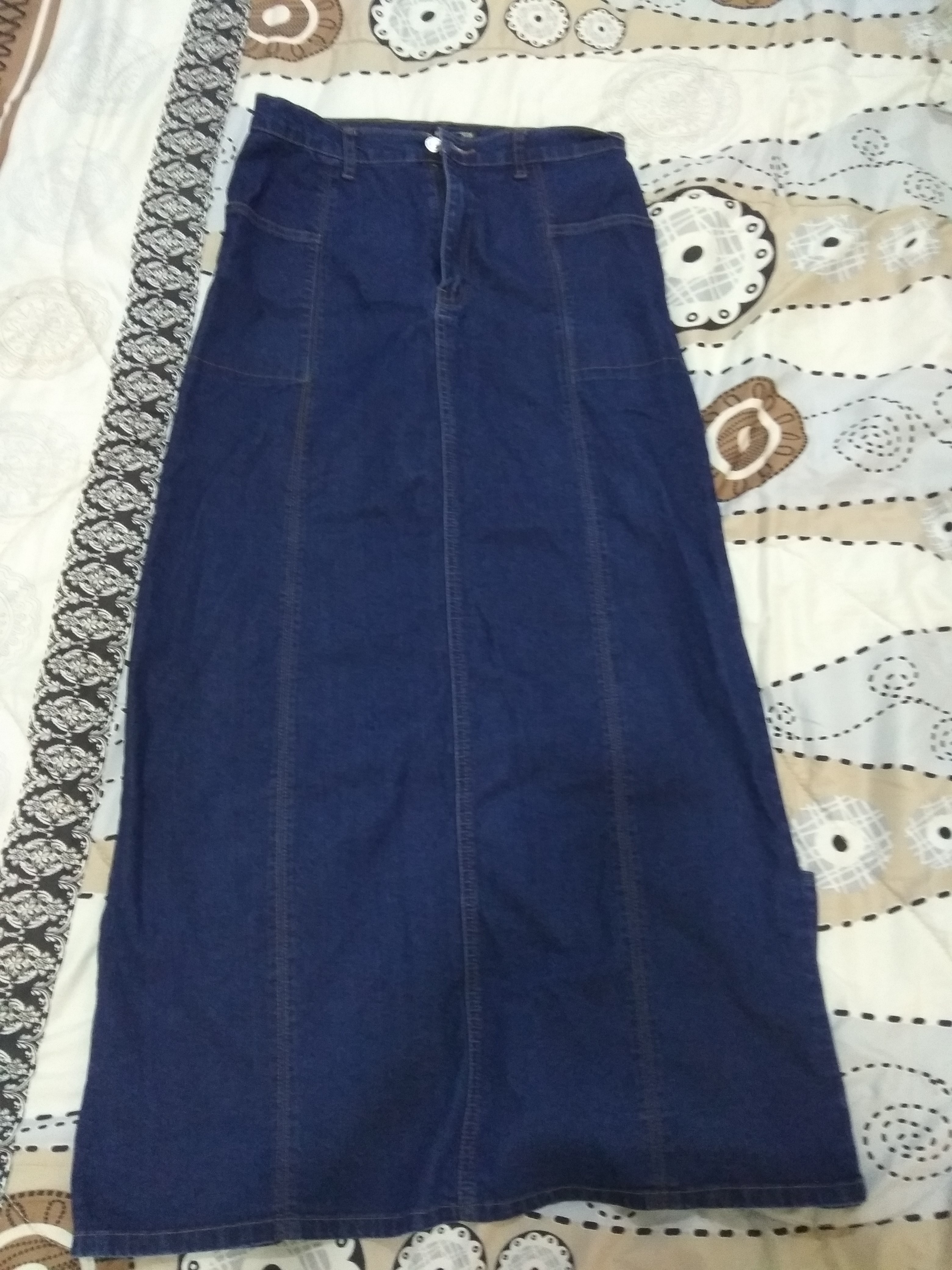 Skirt jeans hot sale labuh