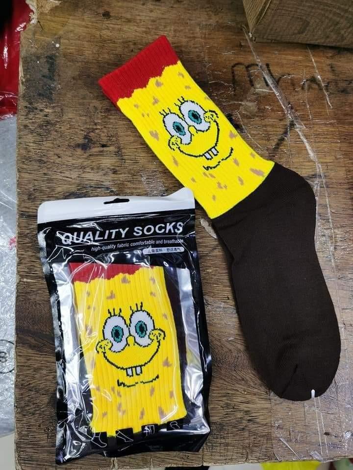 spongebob basketball socks