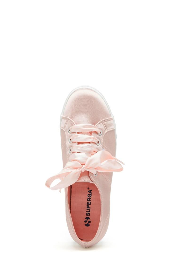 Superga Pink Satin Rose Luxe Shoes Women s Fashion Footwear