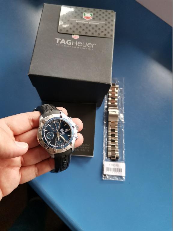 Tag Heuer Aquaracer Chronograph Blue CAF2112 42mm Auto Luxury