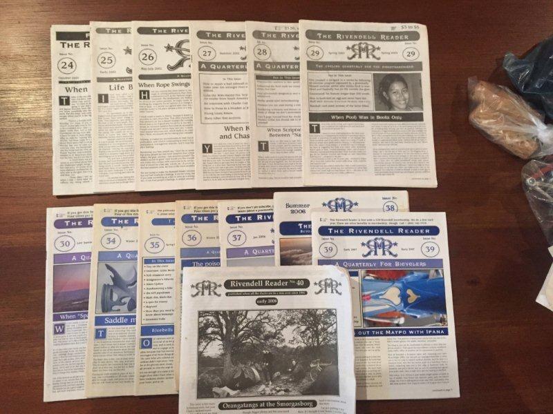 The Rivendell Reader Issues 24 to 30 and Issues 34 to 40 (Category: Bicycles) located in Quezon City. Submitted by worth_.it (Listing ID 272899600, Image 2). Description: Used but in good condition The Rivendell Reader Issues 24 to 30 and Issues 34 to 40 (14 Issues in all). If you are reading this, you likely know who Grant Petersen is and the classic bikes he designed and produced when he was working for Bridgestone and his own company Rivendell