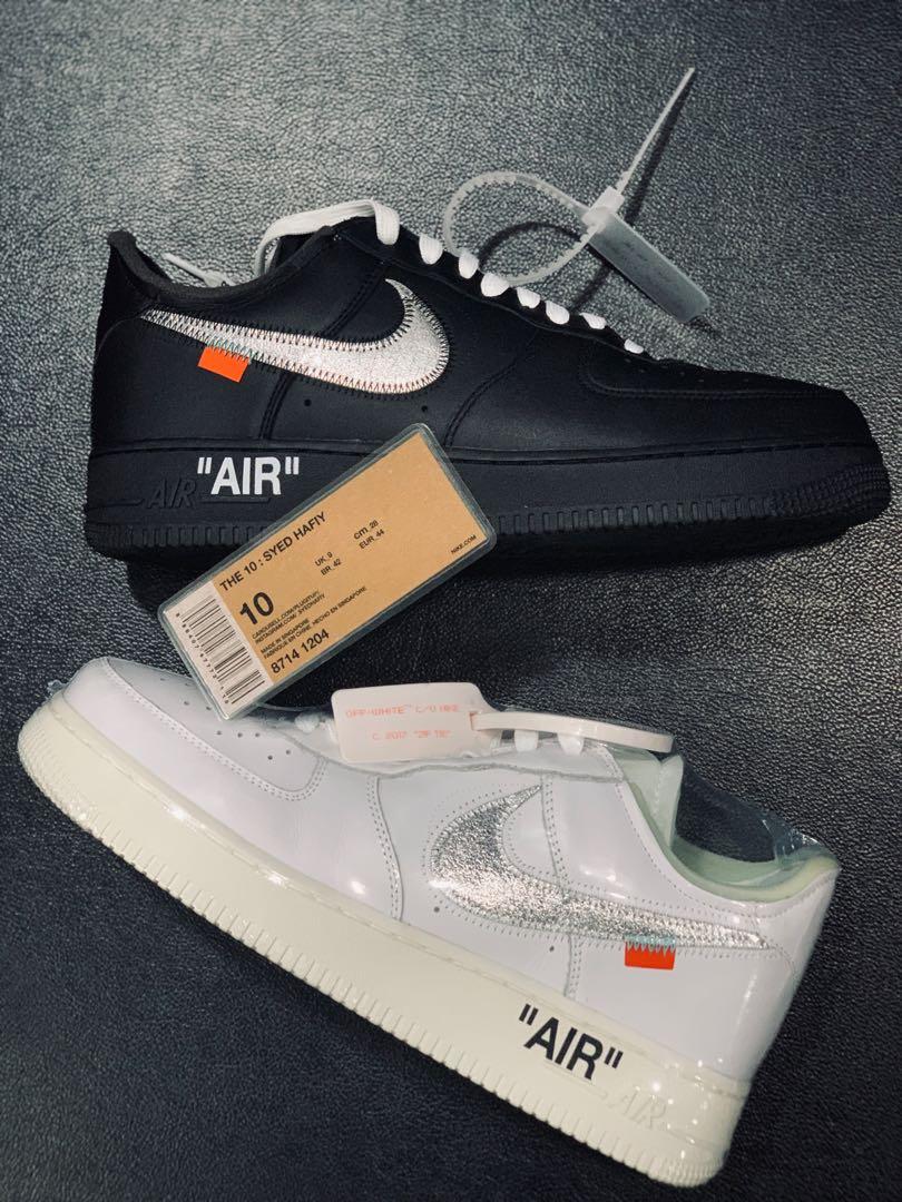 US 10.5 OFF WHITE NIKE Air Force 1 MoMA & US 10 Off White Nike Air