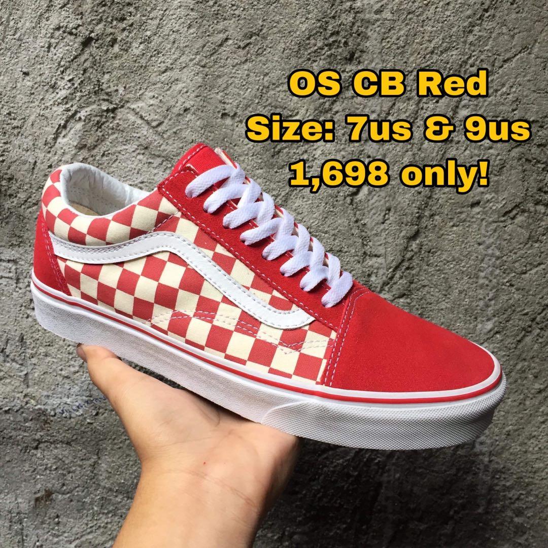 Vans Old Skool CB Red, Women's Fashion, Sneakers on Carousell