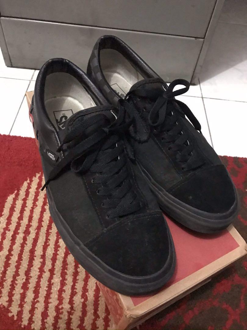 Vans cut and paste full black clearance