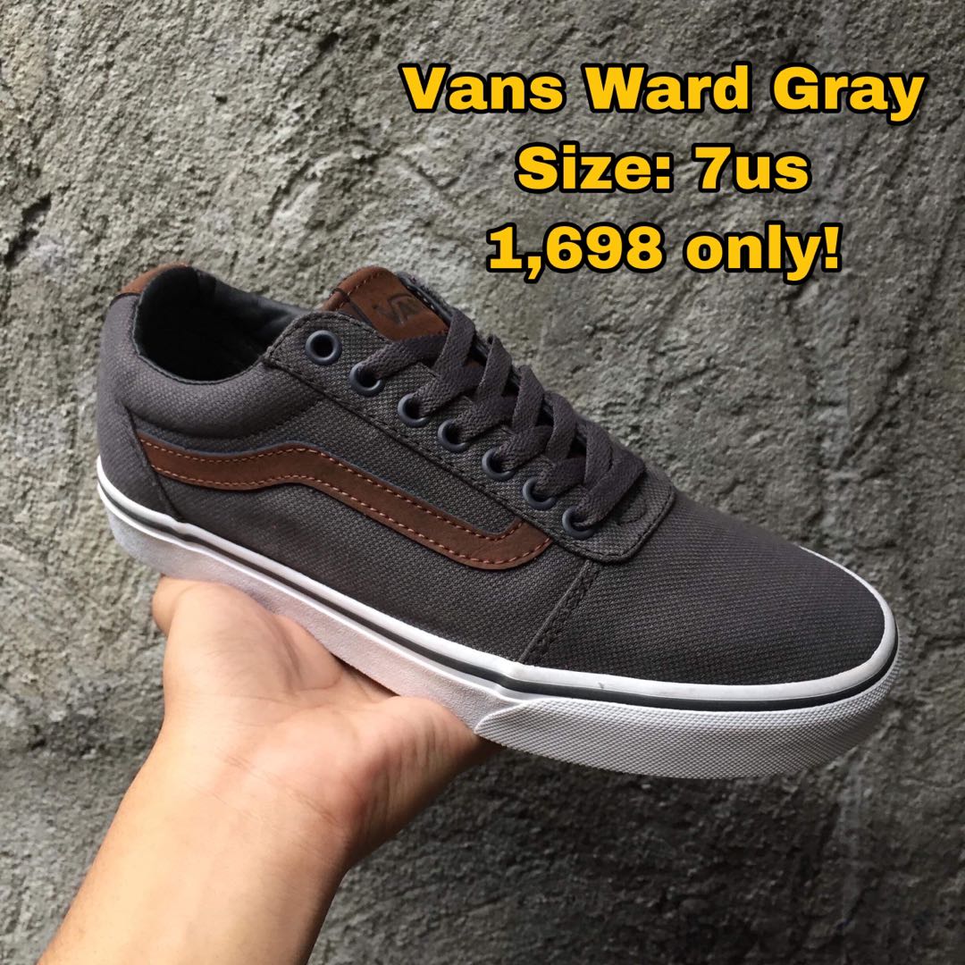 Vans Ward Gray, Men's Fashion, Footwear 