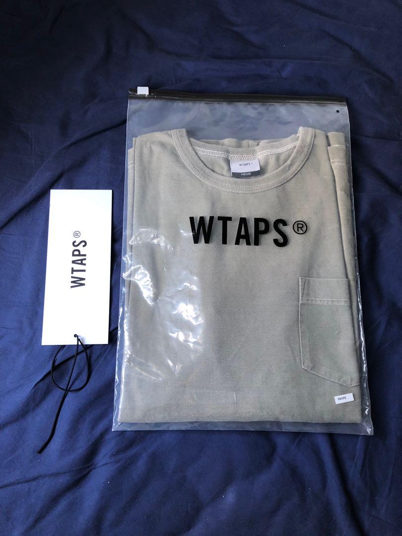 大減價WTAPS Blank LS Tee 19AW Olive drab 橄欖綠長袖洗水Small X01