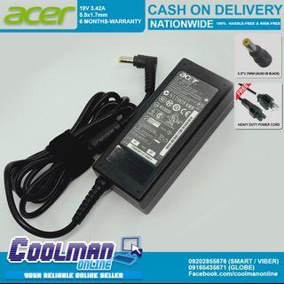 Original OEM AC Adapter Charger for ACER Aspire Travelmate 19.V 3.42A -65watts