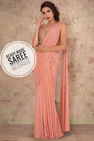 Readymade on sale saree gown