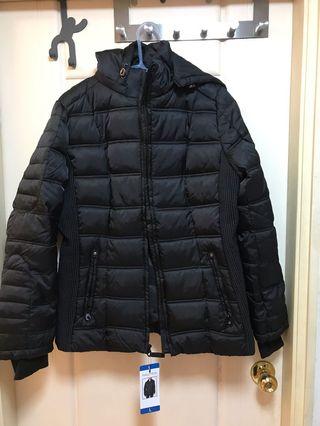 Nautica黑色防潑水厚外套