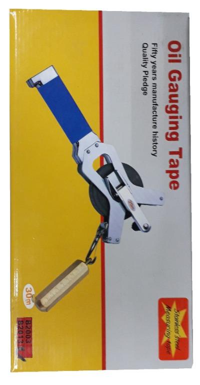 30M Oil Gauging Tape Measure (Category: Construction Tools & Equipment) located in Manila. Submitted by raineshop77 (Listing ID 273100910, Image 2). Description: Stainless Steel Oil Gauging Tape Measure The product frame is aluminum profile material. With a new ABS plastic rubber design at the handle.A .Product center turntable configuration bidirectional sliding bearing. Product design structure can prevent expansion when the tape is pulled out.