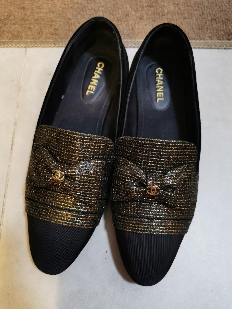 Almost brand new Chanel Loafers Shoes (Sz 38), Luxury, Sneakers