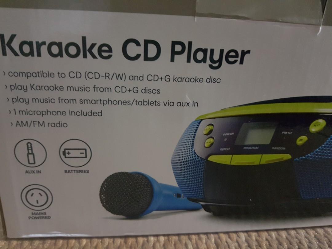 ANKO 220v Karaoke CD Player, Radio AM FM, Audio, Portable Music Players