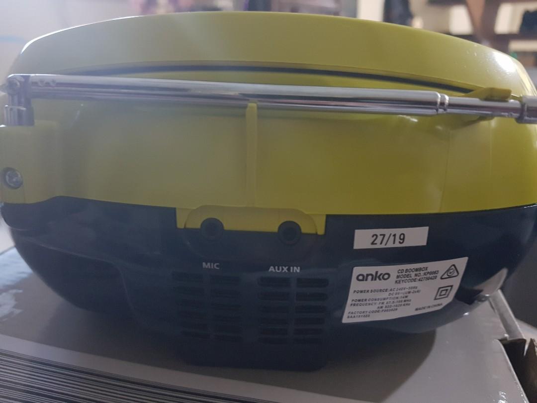 ANKO 220v Karaoke CD Player, Radio AM FM, Audio, Portable Music Players