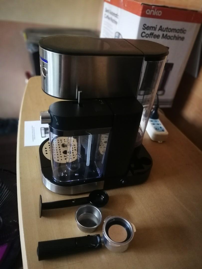 Anko Semi Automatic Coffee Machine, TV & Home Appliances, Kitchen