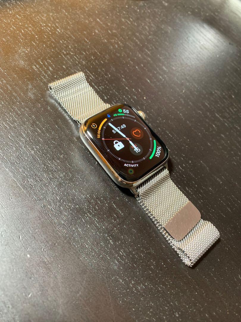 Apple Watch Series 4 Stainless Steel W Milanese Loop Luxury Watches On Carousell