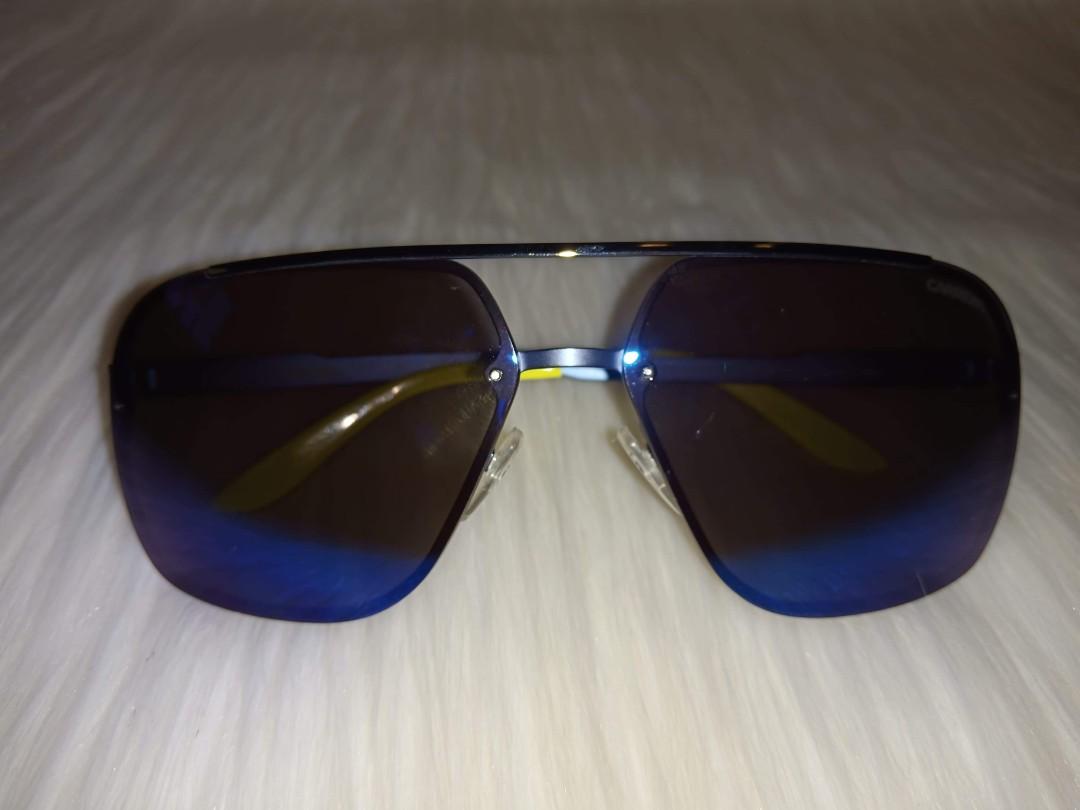 Authentic Carrera 91S 5R1XT Blue Yellow / Blue Mirror Sunglasses, Men's  Fashion, Watches & Accessories, Sunglasses & Eyewear on Carousell