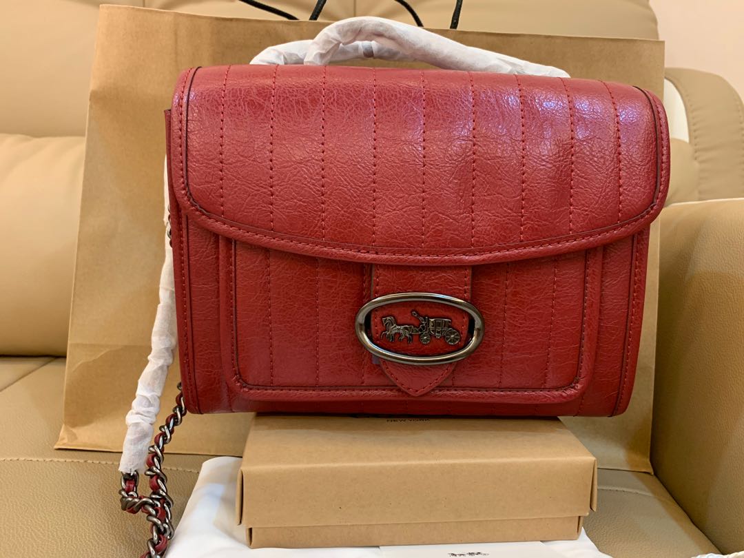 Coach melody shoulder sales bag with quilting
