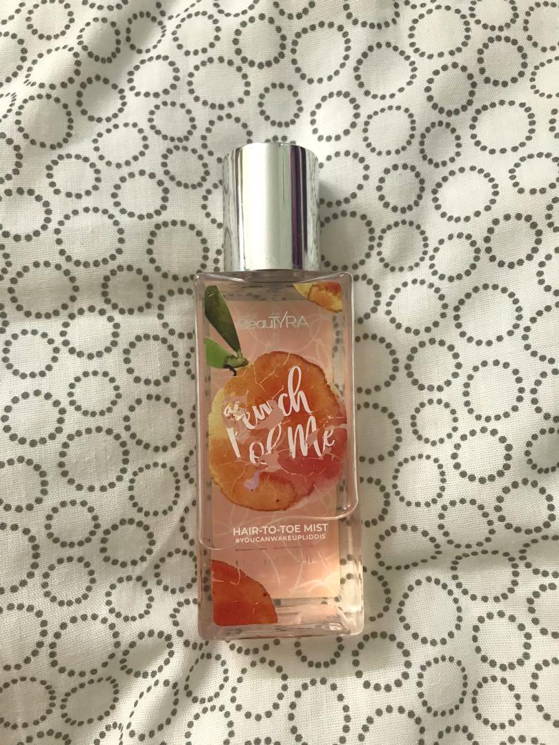 Beautyra body mist in peach