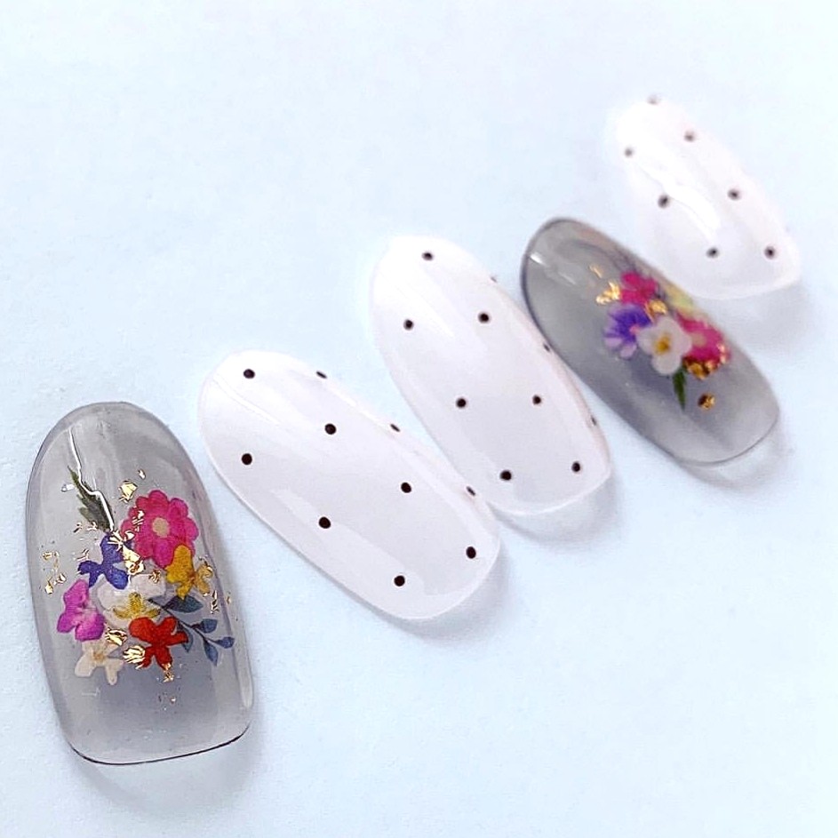 floral nail stickers